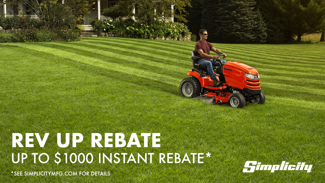 Lawn Mower Financing Rebates Simplicity Deals Promotions